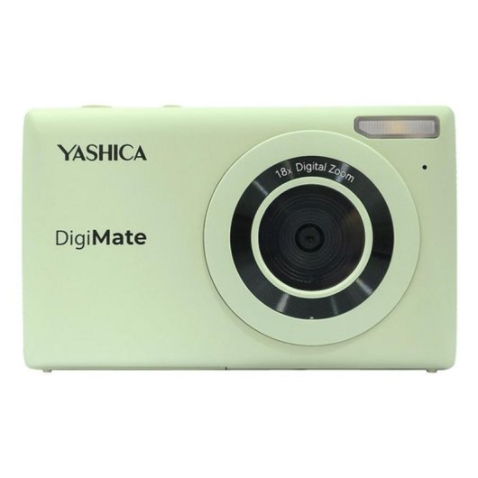 Cámara Compacta Yashica DigiMate 64MP Zoom Digital 18x USB Tipo C Verde
