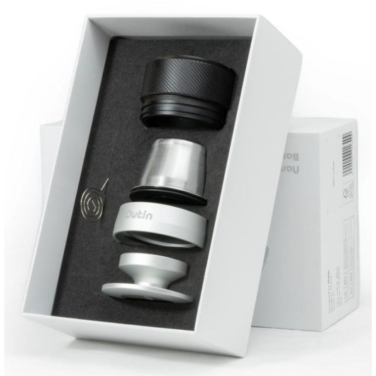 Kit para hacer café Outin Nano Espresso Negro/Plata Acero Inoxidable