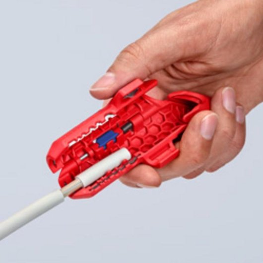 Aderhautzange ErgoStrip Knipex 8-13 mm Blau/Rot