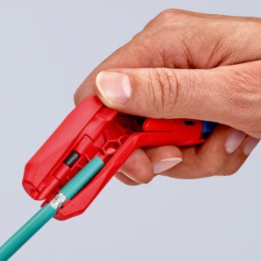 Aderhautzange ErgoStrip Knipex 8-13 mm Blau/Rot