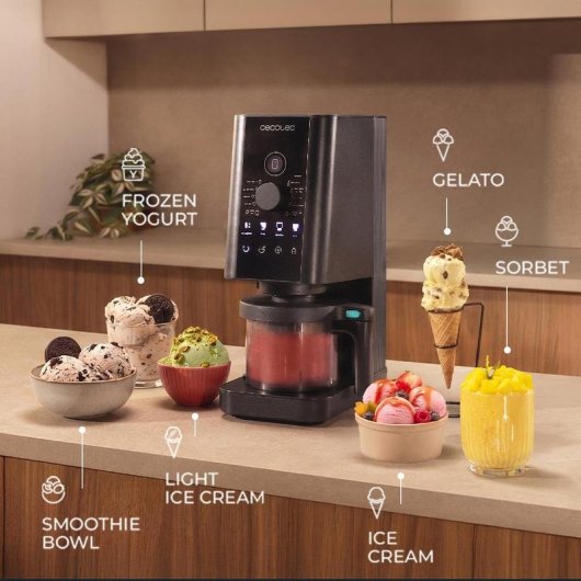 Macchina per gelati Cecotec Gelatec 1800 CreamOn 10 programmi