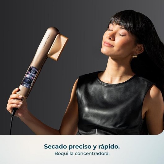 Plancha de Pelo Profesional Cecotec AirLisse 6in1 iTwerk 230ºC 4 Ajustes Iónica Infrarrojos Champagne
