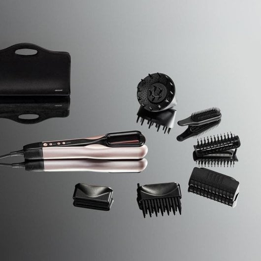 Plancha de Pelo Profesional Cecotec AirLisse 6in1 iTwerk Black 4 Ajustes Tecnología Infrarrojos Iónica Negro