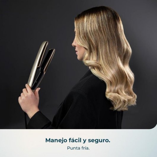Plancha de Pelo Seda Cecotec Lisse Plasma Sensor 220ºC Autoapagado Placas Flotantes Champagne
