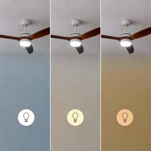 Ventilador de techo Cecotec EnergySilence Aero 5230 40W con luz, 6 velocidades, función invierno-verano y mando, aspas d