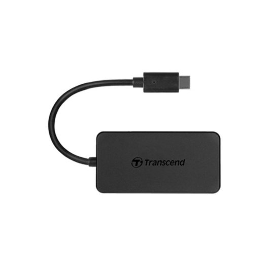 Hub Transcend 4 puertos USB 3.2 Gen 1 Type-C modelo HUB2C Negro