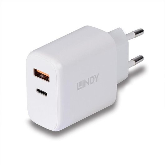 Lindy 73424 USB 2.0 und Type-C 30W Power Delivery Ladegerät