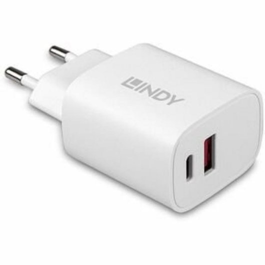 Lindy 73413 20W USB-C und USB 2.0 Schnellladung 12V 3A Ladegerät