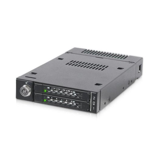 Caja PC Icy Dock MB834M2K-B M.2 Metal Negro Hot-swap SAS SSD