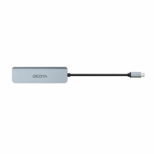Hub Dicota 5 puertos USB 4 30 Hz D32060 Plata 100 W 4K UHD