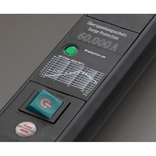 Régua de tomadas Brennenstuhl 1951160401 6 tomadas com proteção e interruptor