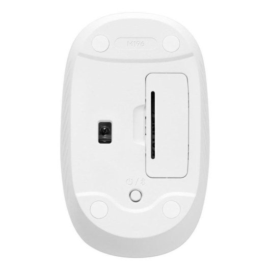 Maus Logitech M196 Bluetooth 1000 DPI Weiß Ambidextrous Recycelter Kunststoff