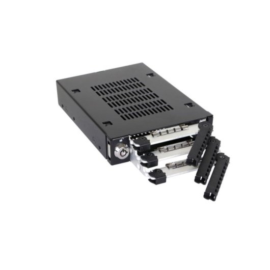 Panel de instalación Icy Dock MB993SK-B para 3 discos 2.5" SATA/SAS negro