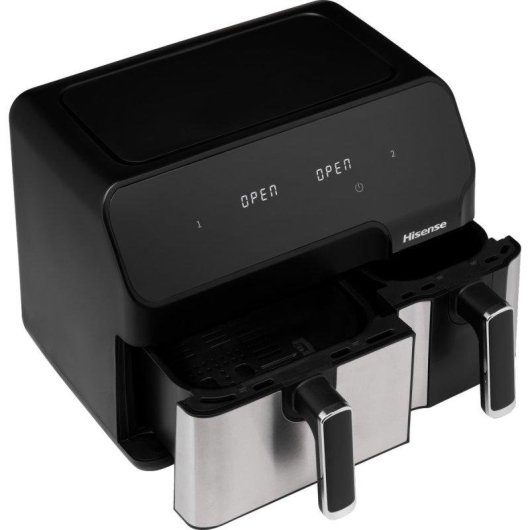 Fritadeira de Ar Hisense HAF2900D 8,6L 1700W Dupla Zona LED Touch