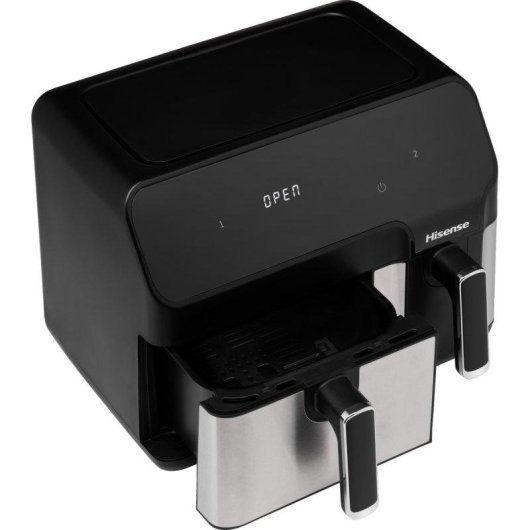 Fritadeira de Ar Hisense HAF2900D 8,6L 1700W Dupla Zona LED Touch