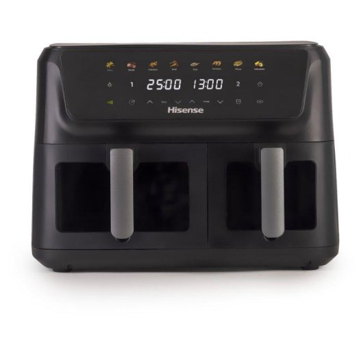 Airfryer Hisense HAF2700DCD Double Panier 11L 2700W 8 Programmes Double Résistance