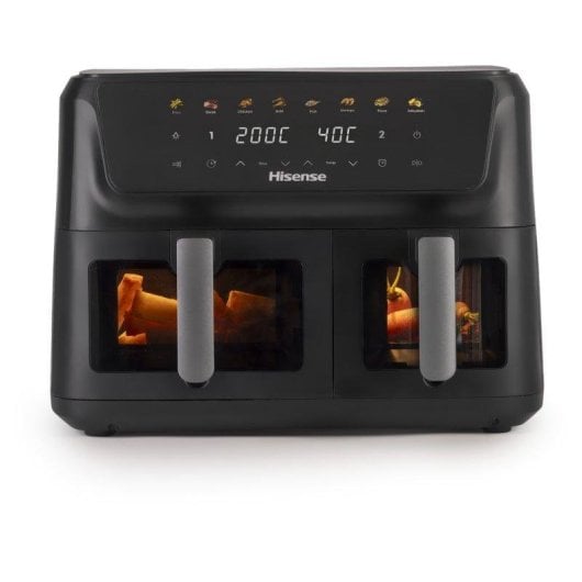 Airfryer Hisense HAF2700DCD Double Panier 11L 2700W 8 Programmes Double Résistance