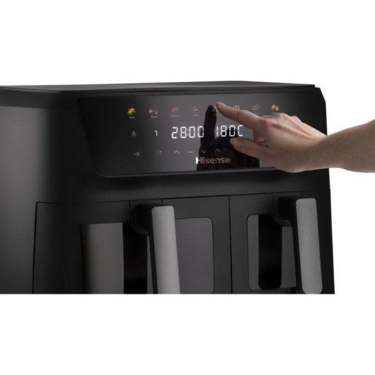 Airfryer Hisense HAF2700DCD Double Panier 11L 2700W 8 Programmes Double Résistance