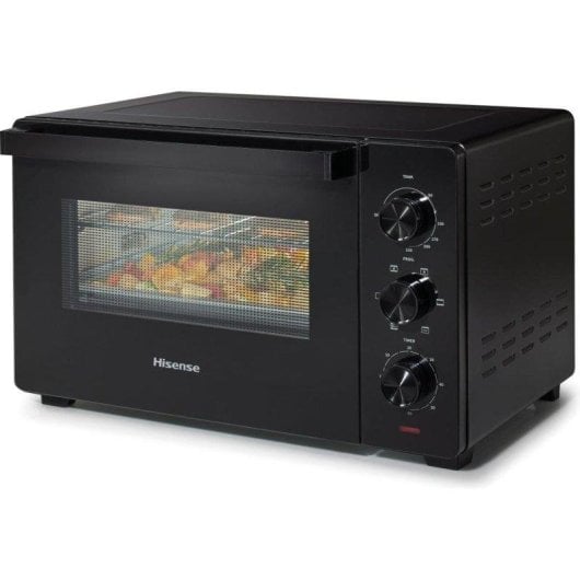 Fornetto Elettrico Hisense HOM30M 30L 1600W Ventilato Grill Doppio Vetro Nero