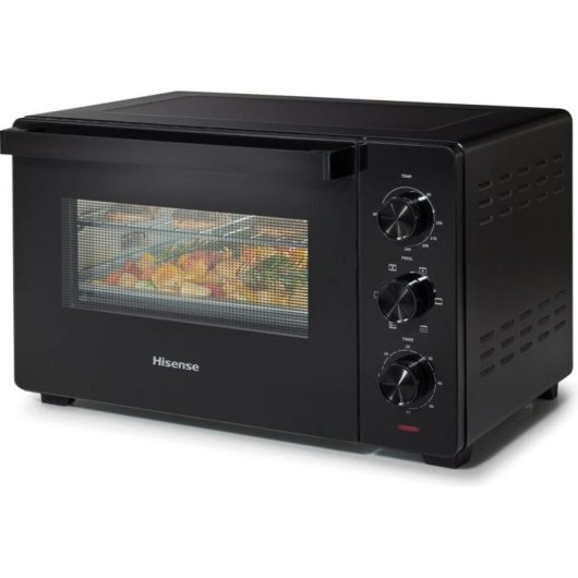 Fornetto Elettrico Hisense HOM30M 30L 1600W Ventilato Grill Doppio Vetro Nero