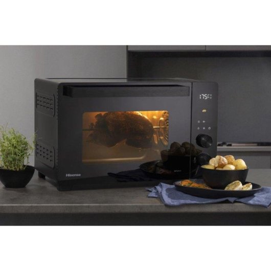 Horno Sobremesa Hisense HOM30AF 30L 52cm AirFryer Grill Negro