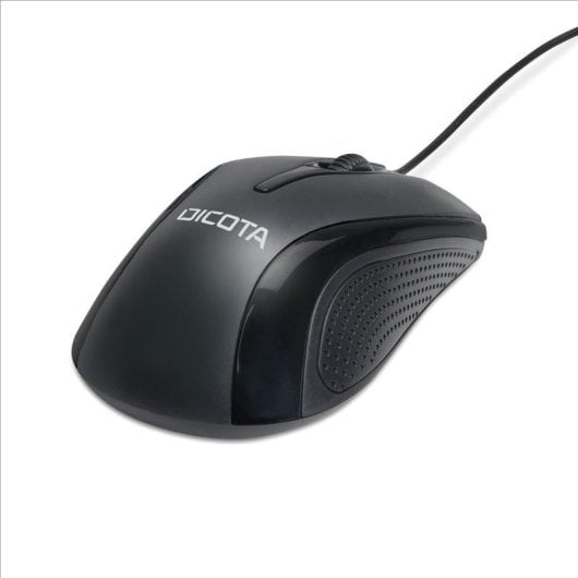 Ratón Dicota D32011 USB tipo A 1200 DPI Ambidiestro Negro con Cable
