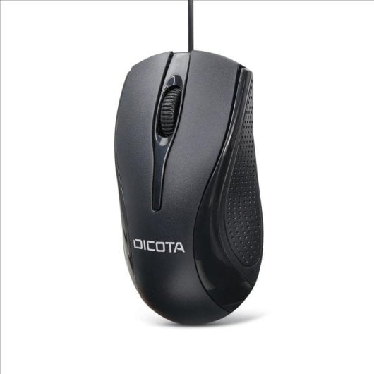 Ratón Dicota D32011 USB tipo A 1200 DPI Ambidiestro Negro con Cable