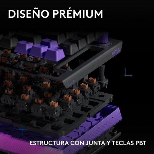Teclado Logitech G512 X 98 DUAL SWAP magnético compacto RGB LIGHTSYNC