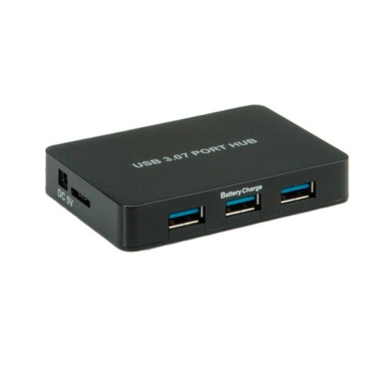 Hub Value 7 puertos 5 Gbps USB 3.2 Gen 1 modelo 14.99.5047 con adaptador AC