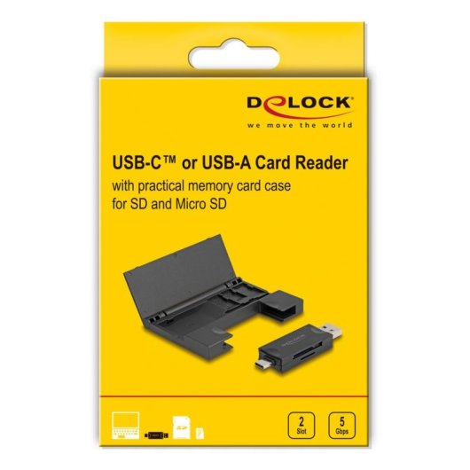 Leitor de cartões DeLOCK 91014 USB 3.2 Gen 1 Multi-Formato
