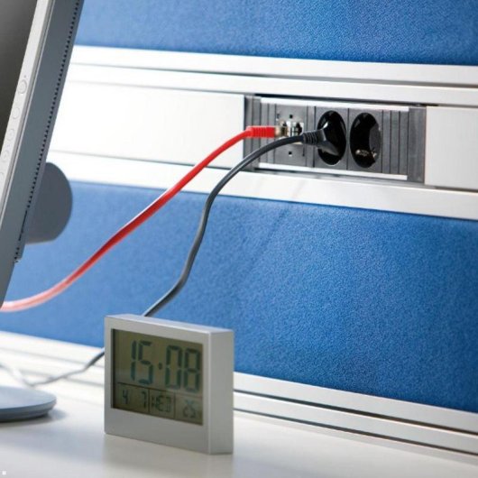 Regleta Bachmann 906.18818 3 Tomas Tipo F Interior Negra IP20