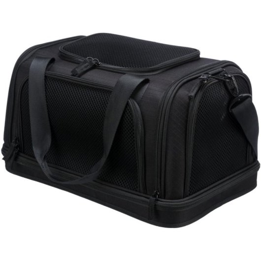 Trasportino Trixie 28904 per cani fino a 7 kg, carico multiplo, nero