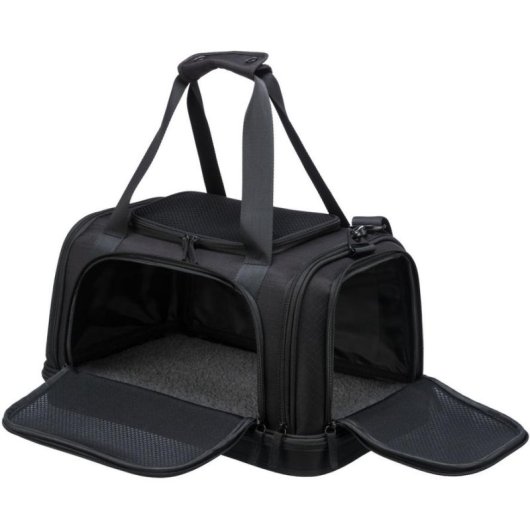 Trasportino Trixie 28904 per cani fino a 7 kg, carico multiplo, nero