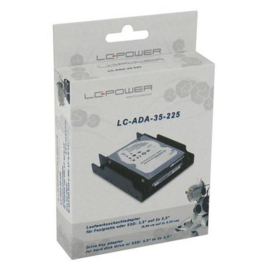 Verkleidungsplatte LC-Power LC-ADA-35-225 2.5/3.5" Schwarz