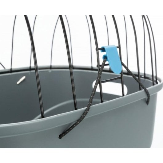 Transportin Rigid Trixie 13115 pour Chiens jusqu'à 6 kg Charge Supérieure Gris