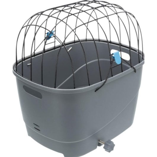 Transportin Rigid Trixie 13115 pour Chiens jusqu'à 6 kg Charge Supérieure Gris