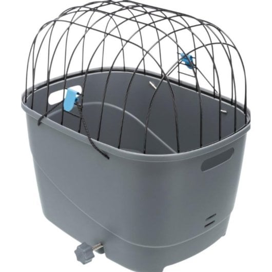 Transportin Rigid Trixie 13115 pour Chiens jusqu'à 6 kg Charge Supérieure Gris