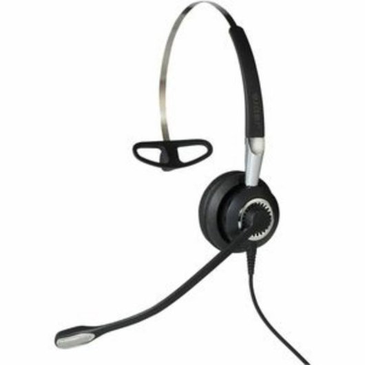Auriculares Jabra Biz 2400 II con cable QD, cancelación de ruido, uso oficina, negro y plata