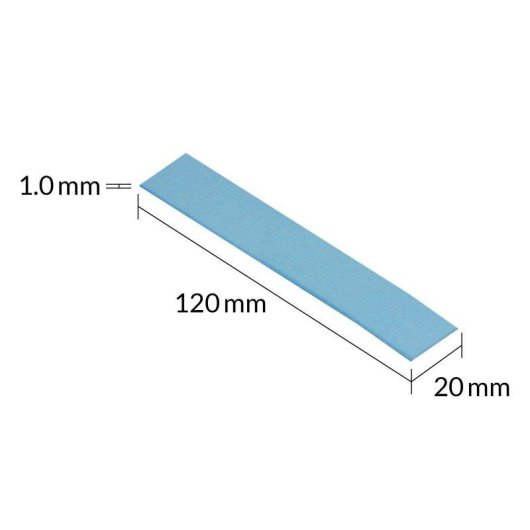 Parche thermique Arctic 120 x 20 x 1 mm (pack de 4)