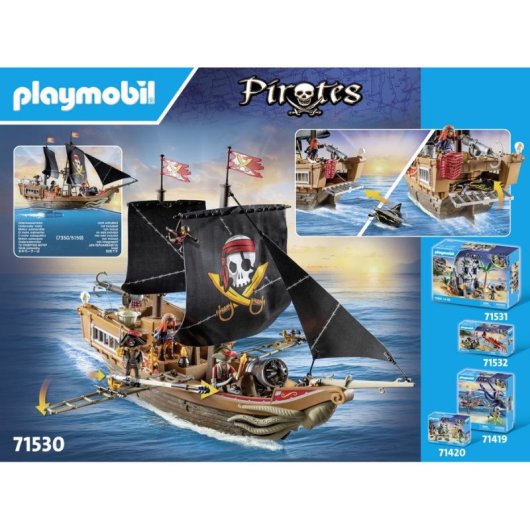Set de juguetes Playmobil 71530 Pirata multicolor para niños de 4 a 10 años