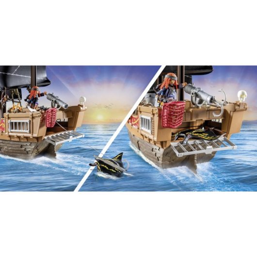 Set de juguetes Playmobil 71530 Pirata multicolor para niños de 4 a 10 años