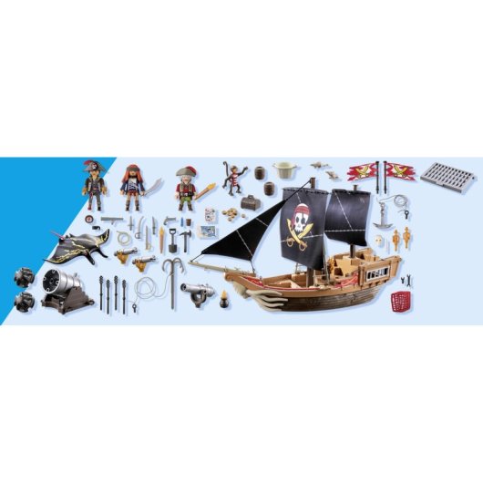 Set de juguetes Playmobil 71530 Pirata multicolor para niños de 4 a 10 años