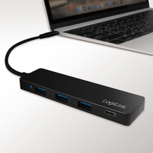 Hub LogiLink 4 Ports 5000 Mbit/s USB 3.2 Gen 1 UA0311 Schwarz Android
