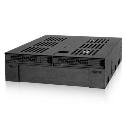 Unidade de armazenamento Icy Dock MB322SP-B Preto Metal 7,9.5 mm 6 Gbit/s