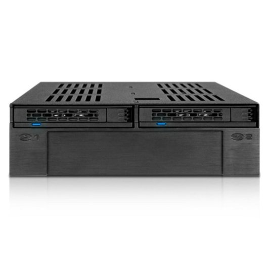 Unidade de armazenamento Icy Dock MB322SP-B Preto Metal 7,9.5 mm 6 Gbit/s