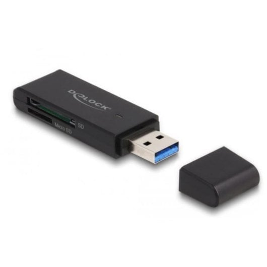 Leitor de cartões Delock SuperSpeed USB 5 Gbps para SD e Micro SD