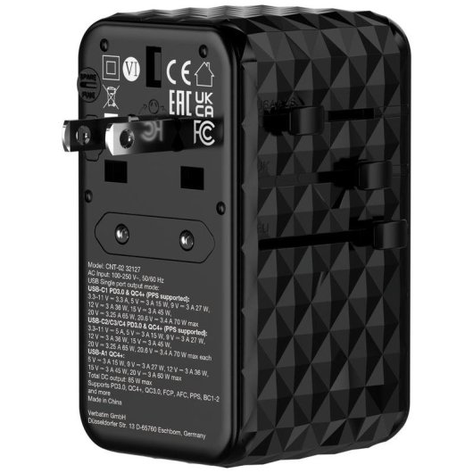 Cargador Verbatim CNT-02 4 ports USB et charge rapide Power Delivery
