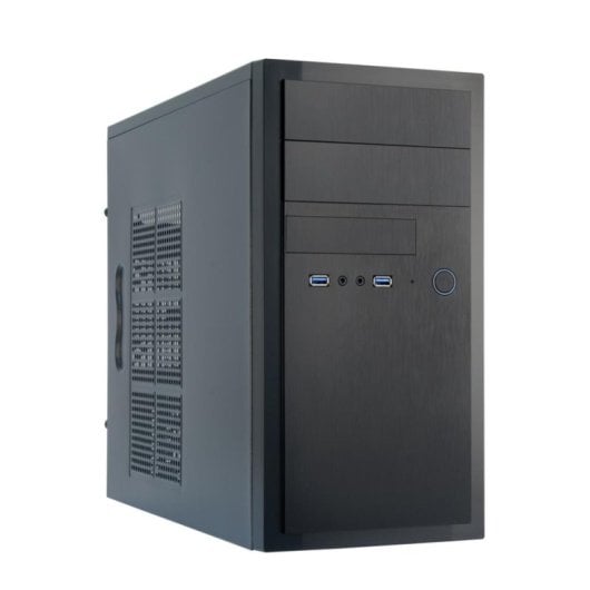 Gabinete Chieftec HT-01B-OP Mini Tower micro ATX alumínio preto