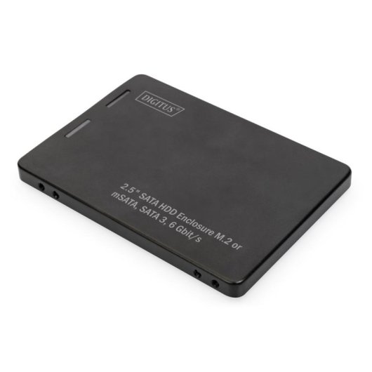 Boîtier PC Digitus Adaptateur SSD M.2 mSATA 2,5" Aluminium Noir Compact