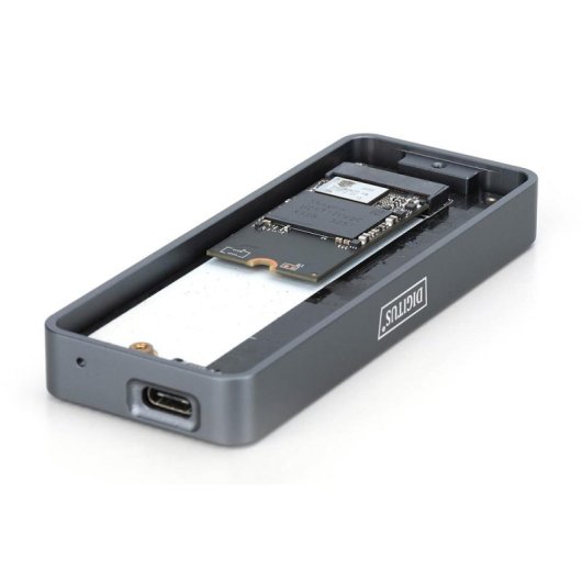 Caja PC Digitus DA-71157 M.2 Alumínio Preto USB Type-C 20 Gbps